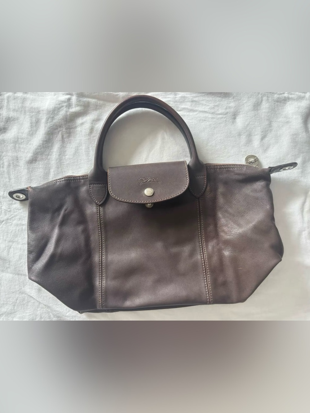 Longchamp cuir, lamp skin